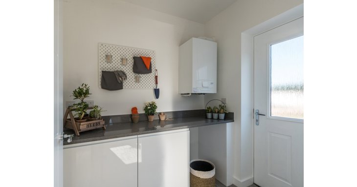 The laundry room is an ideal extra for families.