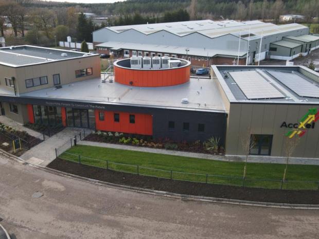 The new AccXel construction skills training centre in Cinderford.