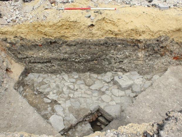 Some of the archaeology already discovered in King's Square during preparations for The Forum development.