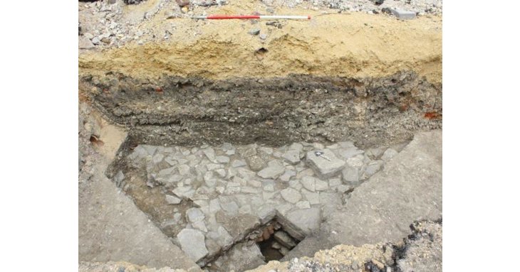 Some of the archaeology already discovered in King's Square during preparations for The Forum development.