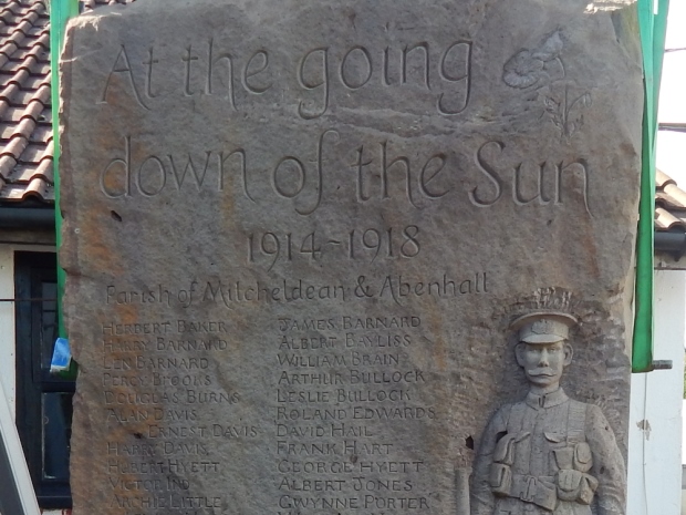 Lest we forget  Forest of Dean-based sculptor and businesswoman, Caroline Horwood, has created a spectacular memorial which records the names of fallen servicemen from Mitcheldean and Abenhall.