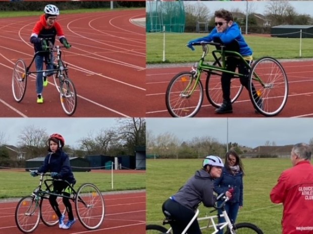 Young riders from the Chamwell Centre put in some training of their own.