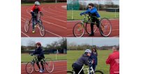 Young riders from the Chamwell Centre put in some training of their own.