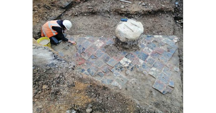 Medieval tiled floor is uncovered at £107 million Gloucester development