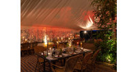 The event was set up to demonstrate a safe way of catering for up to 30 guests - when government guidelines allow.