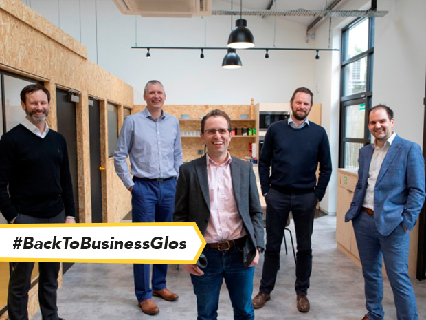 Chris Mattos centre with Optimum directors from left, Jon Lacey, Rob Stokes, Iain Mason and Michael Blaken.