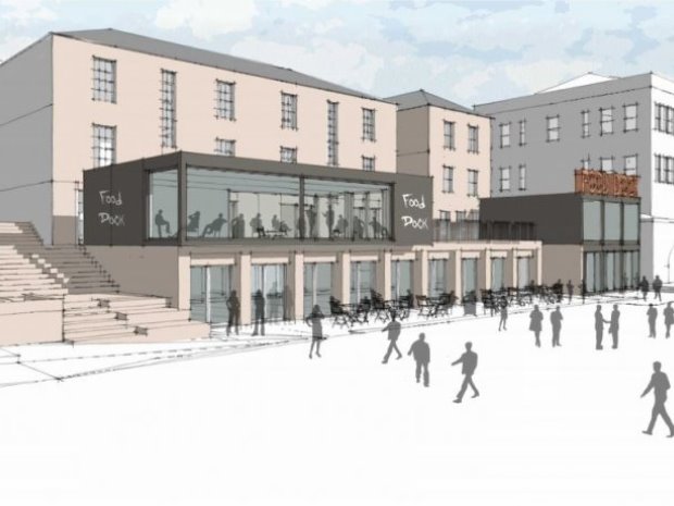An artist's impression of Gloucester Food Dock. Drawings by Gillespie Yunnie Architects.