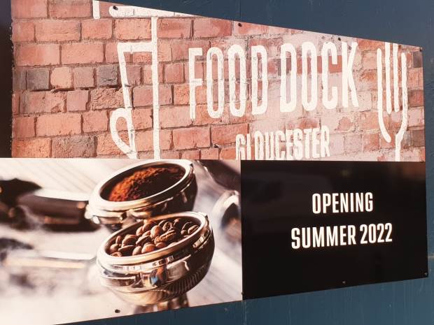 Developer Ladybellegate Estates has finally begun work to transform the former solicitors offices off Commercial Road into the much anticipated Gloucester Food Dock.