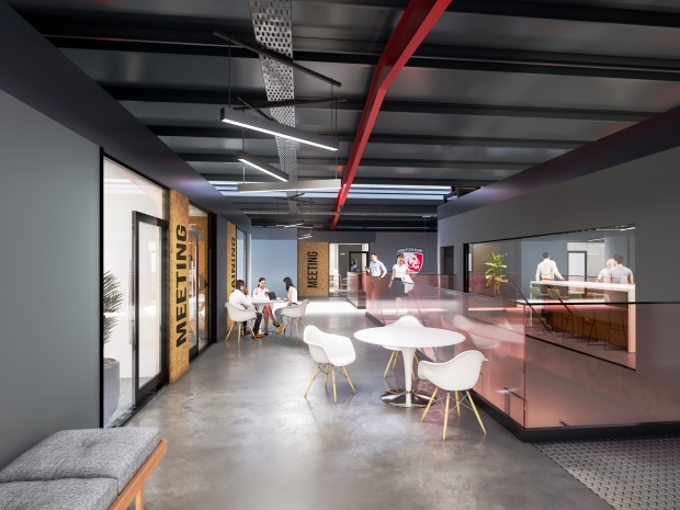 An artists impression of the new facilities next door to Kingsholm Stadium, which will open the venue up to regular womens rugby matches. Images courtesy of www.shove-media.com.