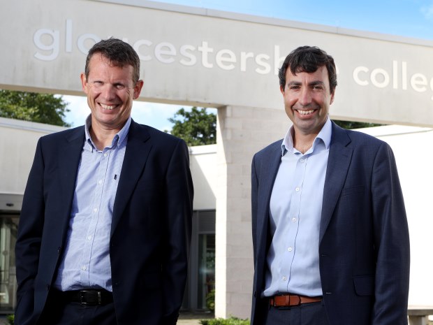 Matthew Burgess, principal and chief executive officer of Gloucestershire College, and Andy Bates, its vice principal and chief financial officer.