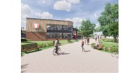 An artist's impression of the 10m University Innovation, Careers and Enterprise Learning Centre planned for Hartpury.