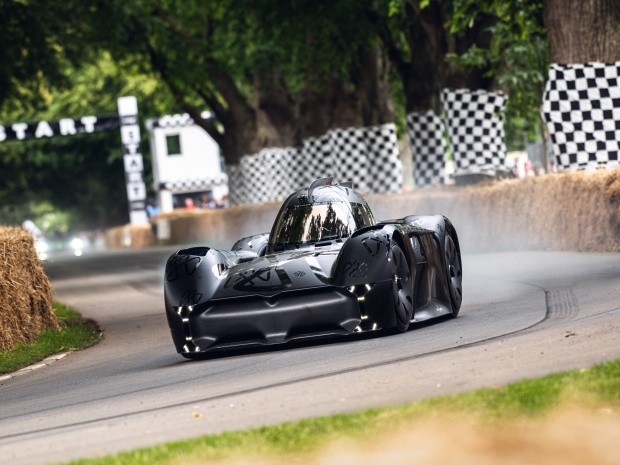The McMurtry Spirling in action at the Goodwood Festival of Speed.