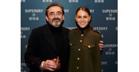 Julian Dunkerton with Jade Holland Cooper at the launch of Superdry's Cheltenham store in November 2021.