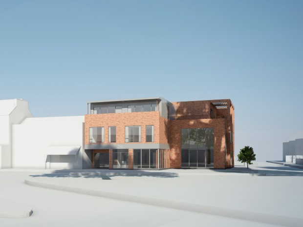 An artist's impression of the planned redevelopment of the former Cheltenham Market site on Bath Road.