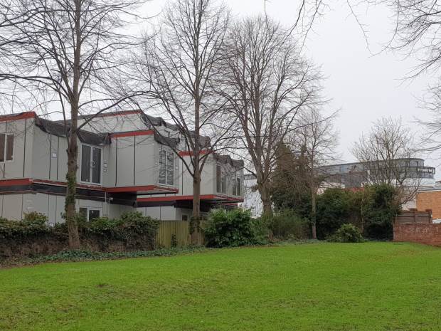 Cheltenhams new Minster Exchange MX centre is beginning to take shape  with doors expected to open as early as May 2022.