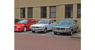 Some of the Mitsubishi Heritage Collection, gearing up to go under the hammer - with no reserve - through Auto Auction.