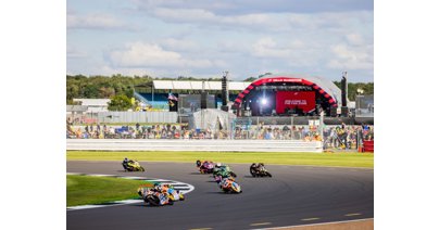 Action from the Moto GP at Silverstone on Sunday 29 August 2021 - which marked Freemans Event Partner's 40 years in business with the world famous venue.