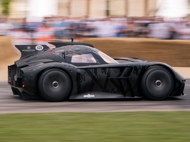 The McMurtry Spirling in action at the Goodwood Festival of Speed.