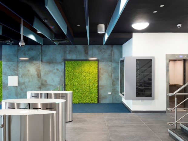 A sneak peek inside the foyer of the now completely refurbished Quadrangle building in Cheltenham town centre.