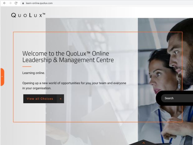 The QuoLux Online Leadership & Management Centre.