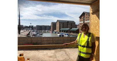 Sarah Mansfield, co-founder of Ladybellegate Estates, which has started work on the much anticipated Gloucester Food Dock.