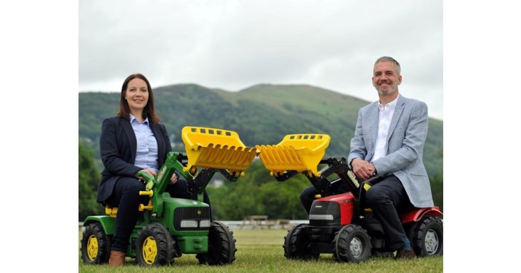 Jane Edwards and Chris Eldridge roll into view as the latest appointments to help drive the future of the Three Counties Showground.