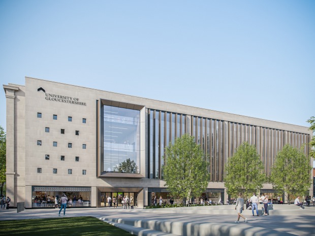 The first images of how the University of Gloucestershires City Campus could look have been revealed.