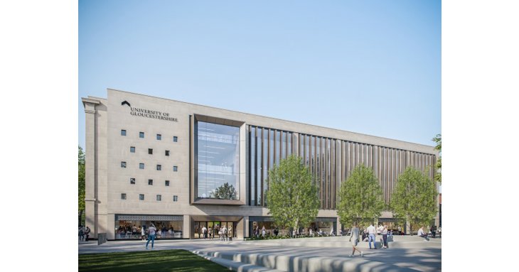The first images of how the University of Gloucestershires City Campus could look have been revealed.