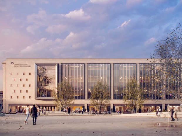 First images released of new City Campus in Gloucester’s former Debenhams