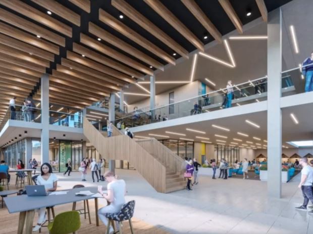 The former Debenhams building could be completely remodeled inside as part of the University of Gloucestershires expansion plans.