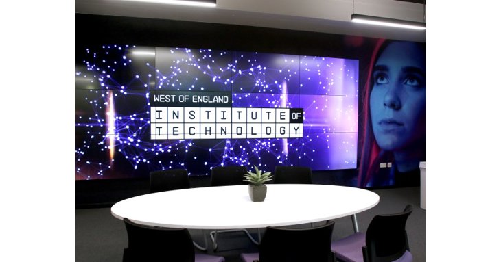 Inside Gloucestershire College's new cyber-focused West of England Institute of Technology WEIoT at its Cheltenham campus.