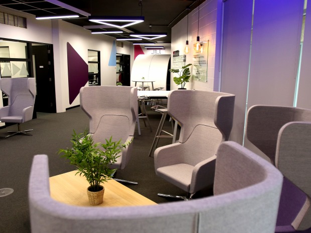 Inside Gloucestershire College's new cyber-focused West of England Institute of Technology WEIoT at its Cheltenham campus.