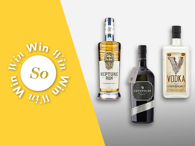 One lucky winner will take away a trio of Gloucestershire spirits.