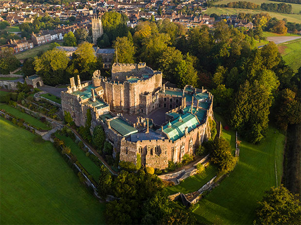 Which blockbuster is currently being filmed at Berkeley Castle?