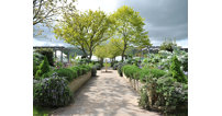 The new Platinum Jubilee garden at Three Counties Showground designed by RHS Malvern show lead Jessica Russell-Perry. Picture by Mikal Ludlow.