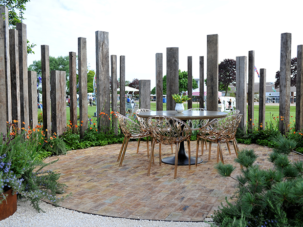 The RHS Vitamin G Garden designed by Alan Williams and BBC Radio 2 DJ Jo Whiley. Picture by Mikal Ludlow.