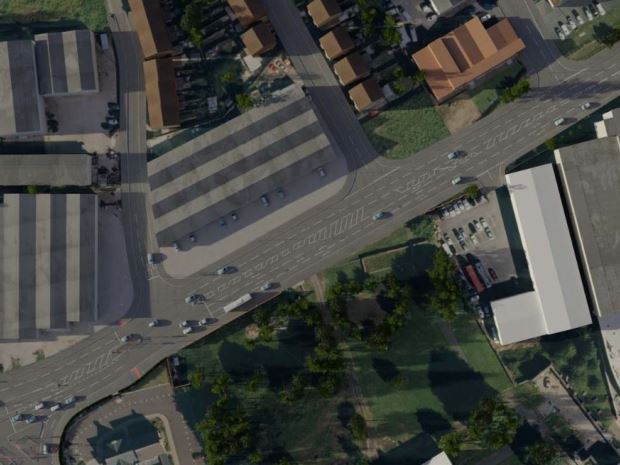 An artist's impression of Gloucester's South West Bypass from above, after the road widening the changes.