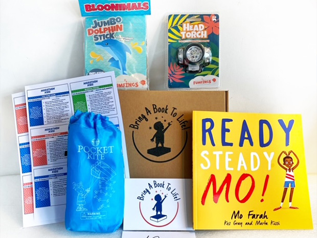 Sir Mo Farah is helping a Gloucestershire business to bring books to life