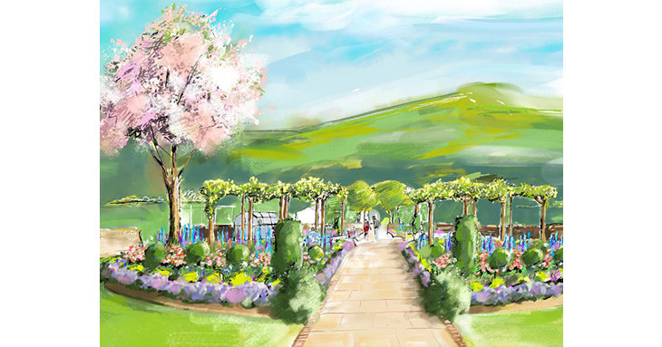 The winner will scoop a 4,000 budget to craft the gates ready for the gardens big reveal later in 2022. Artist impression by Mark Glynne-Jones.