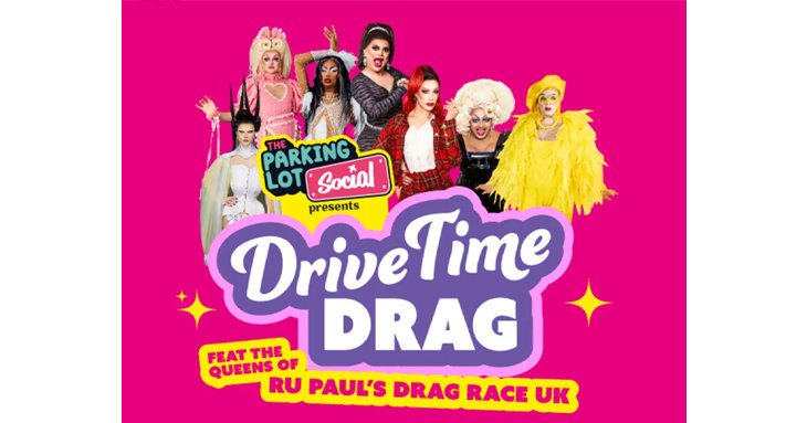 The Parking Lot Socials DriveTime Drag will see the likes of RuPauls Drag Race stars Baga Chipz, Divina De Camp, Ginny Lemon and more take to the stage.
