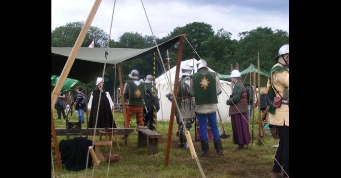 The Woodvilles Medieval Living History Camp at Eastnor Castle