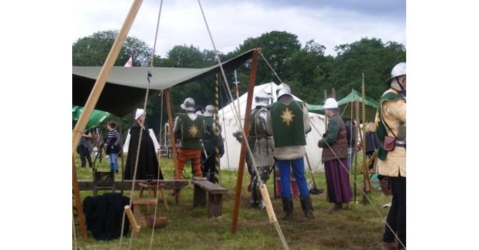 The Woodvilles Medieval Living History Camp at Eastnor Castle