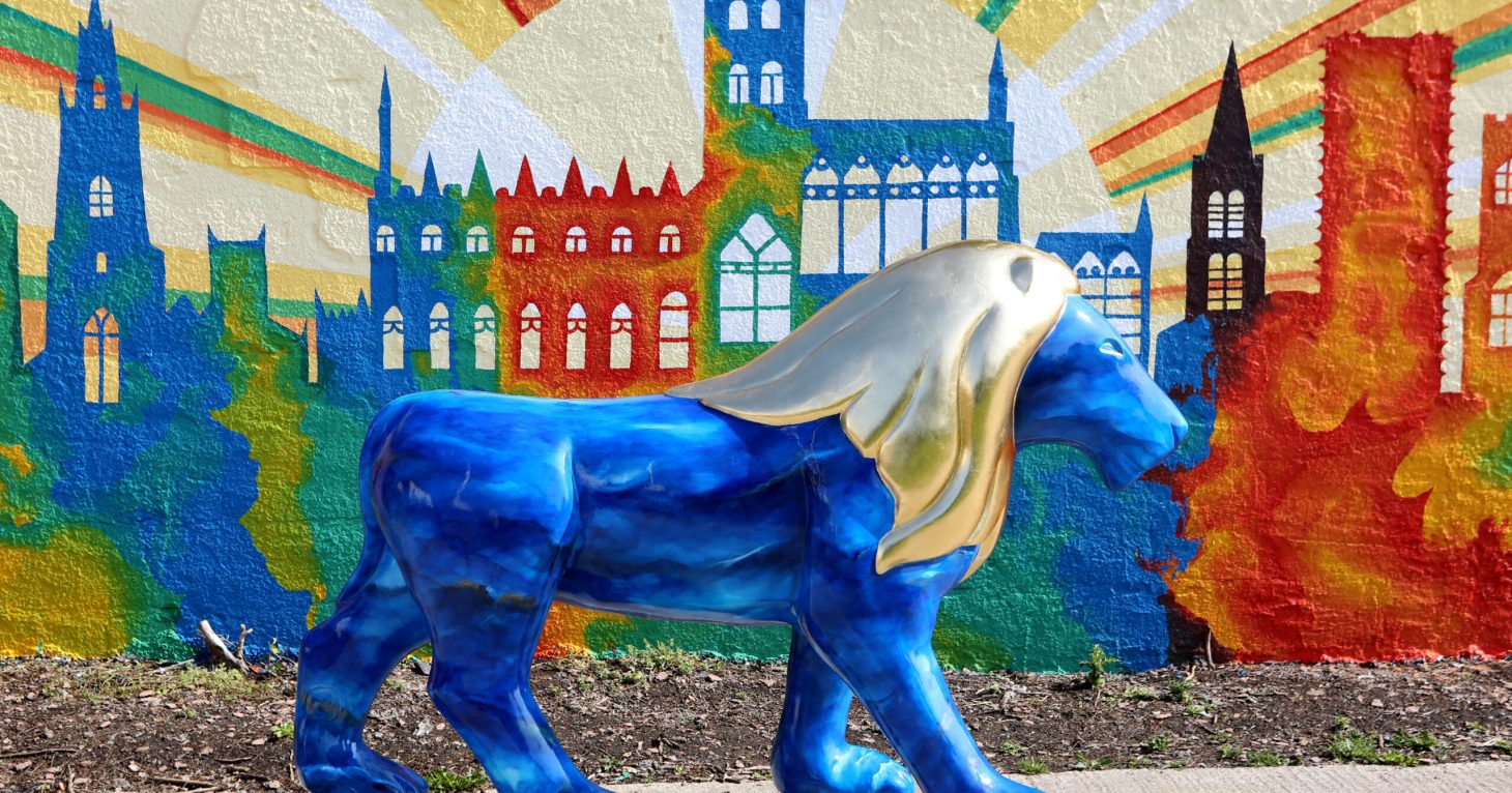 Colourful lion sculpture trail roars into Cheltenham and Gloucester