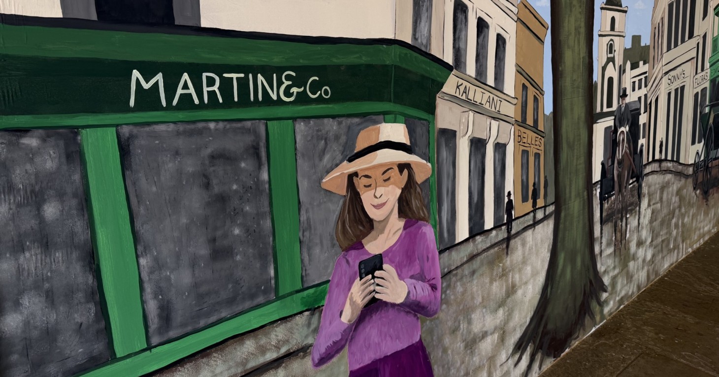Cheltenham Paint Festival organiser gives Cavendish House frontage a new street art look
