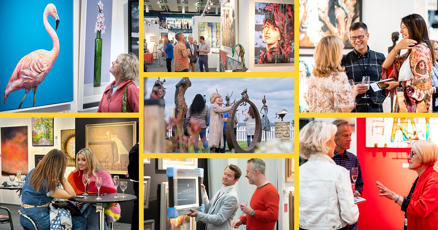 The UK's biggest regional art fair returns to Cheltenham Racecourse