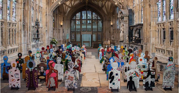 'We Are Gathered Here' art exhibition at Gloucester Cathedral