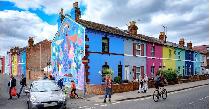 Gloucester's 'Rainbow Street' artist reveals the location of her latest project