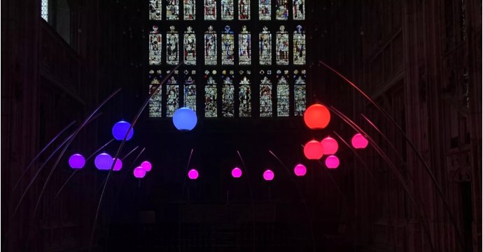 Lights Out illuminated exhibition at Gloucester Cathedral