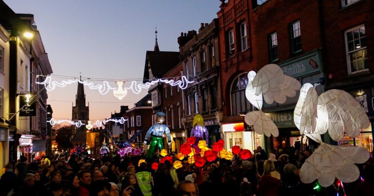 Gloucestershire will be glowing with Christmas lights and illuminated light trails in November and December 2021.