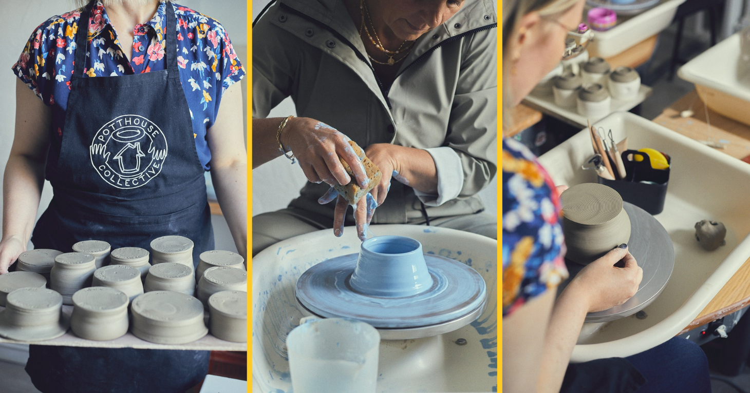 Learn to throw and hone your hand-building with classes, studio space and pottery parties at Cheltenham's The Potthouse Collective